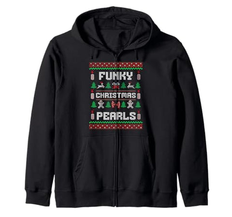 Funky Christmas Winter Sweat à Capuche