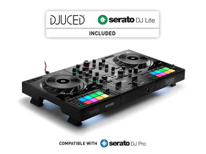 Hercules DJControl Inpulse 500: 2-deck USB DJ controller for Serato DJ and DJUCED (included)