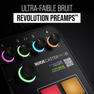 RØDE RØDECaster Pro II Solution de production tout-en-un pour le podcasting, le streaming, la production musicale et la création de contenu - DJ FOR LIFE