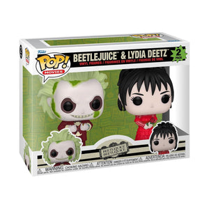 Funko Pop! Movies: Beetlejuice Beetlejuice 2 Pack - Beetlejuice & Lydia Deetz - Figurine en Vinyle à Collectionner - Idée de Cadeau - Produits Officiels - Movies Fans - DJ FOR LIFE