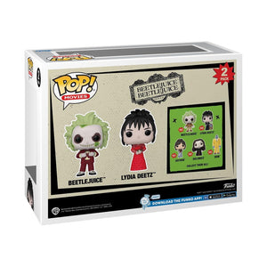 Funko Pop! Movies: Beetlejuice Beetlejuice 2 Pack - Beetlejuice & Lydia Deetz - Figurine en Vinyle à Collectionner - Idée de Cadeau - Produits Officiels - Movies Fans - DJ FOR LIFE