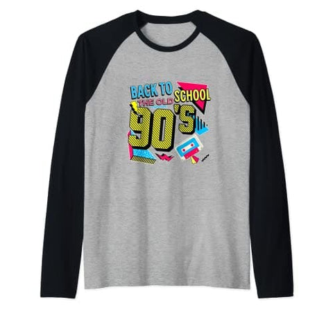 Back To The Old School Manche Raglan | Funky Pearls