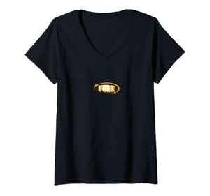 Femme Funk T-Shirt avec Col en V - DJ FOR LIFE