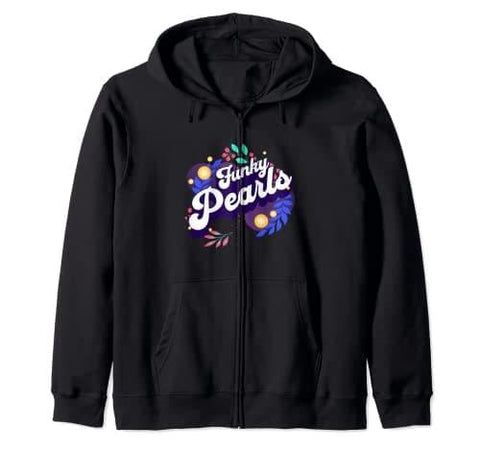 Funky Pearls Flower Sweat à Capuche - DJ FOR LIFE