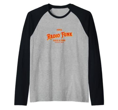 Radio Funk Red Manche Raglan - DJ FOR LIFE